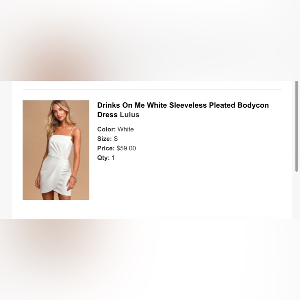 Lulus - Drinks on Me Bodycon Dress - White